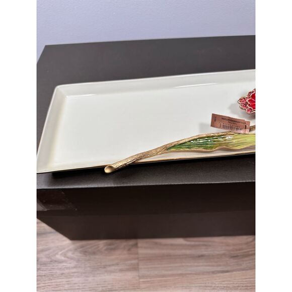 $695 Jay Strongwater Calista Tulip Tray - Picture 6 of 15